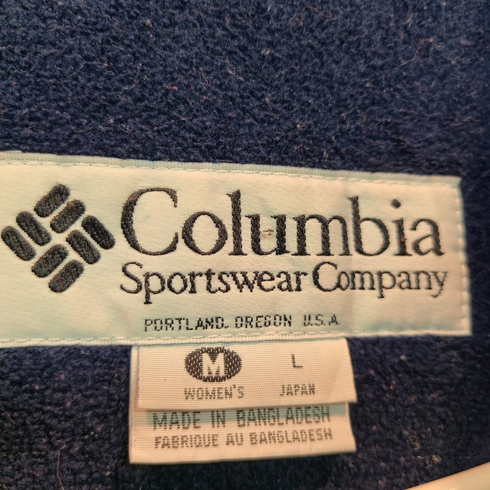 Vintage Columbia Jacket 90s Purple Blue Winter Ski Coat Womens Medium - Picture 12 of 15